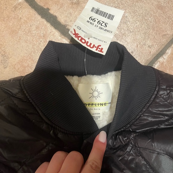 Black Quilted Women's Jacket - Picture 2 of 2